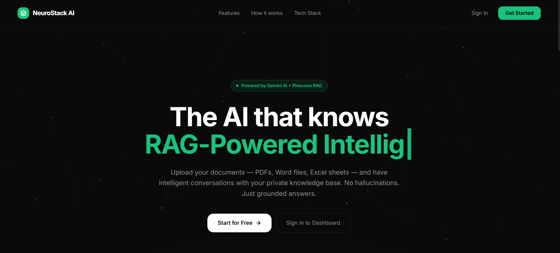 NeuroStack AI Document Intelligence Workspace